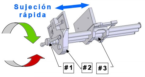 Dibujo tecnico sistema de sujecion rapida quick release de prensa de ebanista